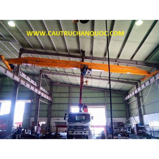 Cầu trục 5 tấn hàn quốc 1 dầm đơn khẩu độ nhà xưởng 10m