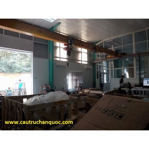 Cầu trục 1 tấn hàn quốc 1 dầm đơn khẩu độ nhà xưởng 10m